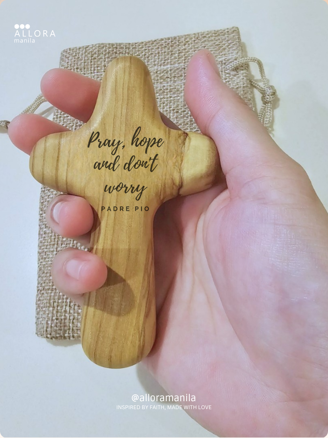 Olive Holding Cross
