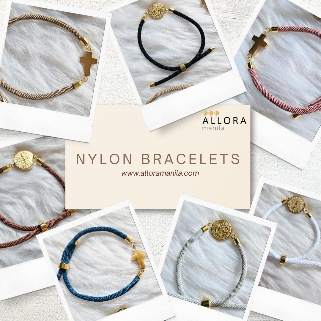 new Nylon Bracelet / gold