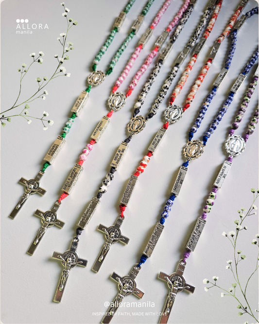 Porcelain Ceramic Mystery Rosary