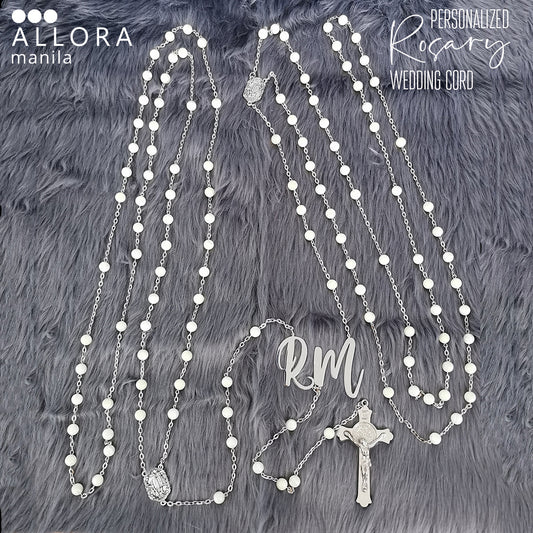 Wedding rosary cord / 8mm stones