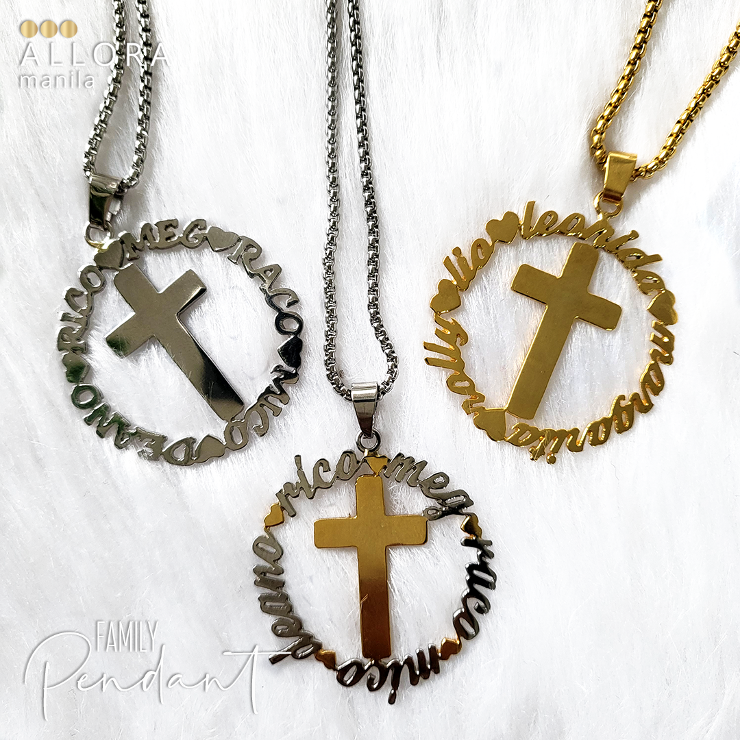 Family Cross Necklace