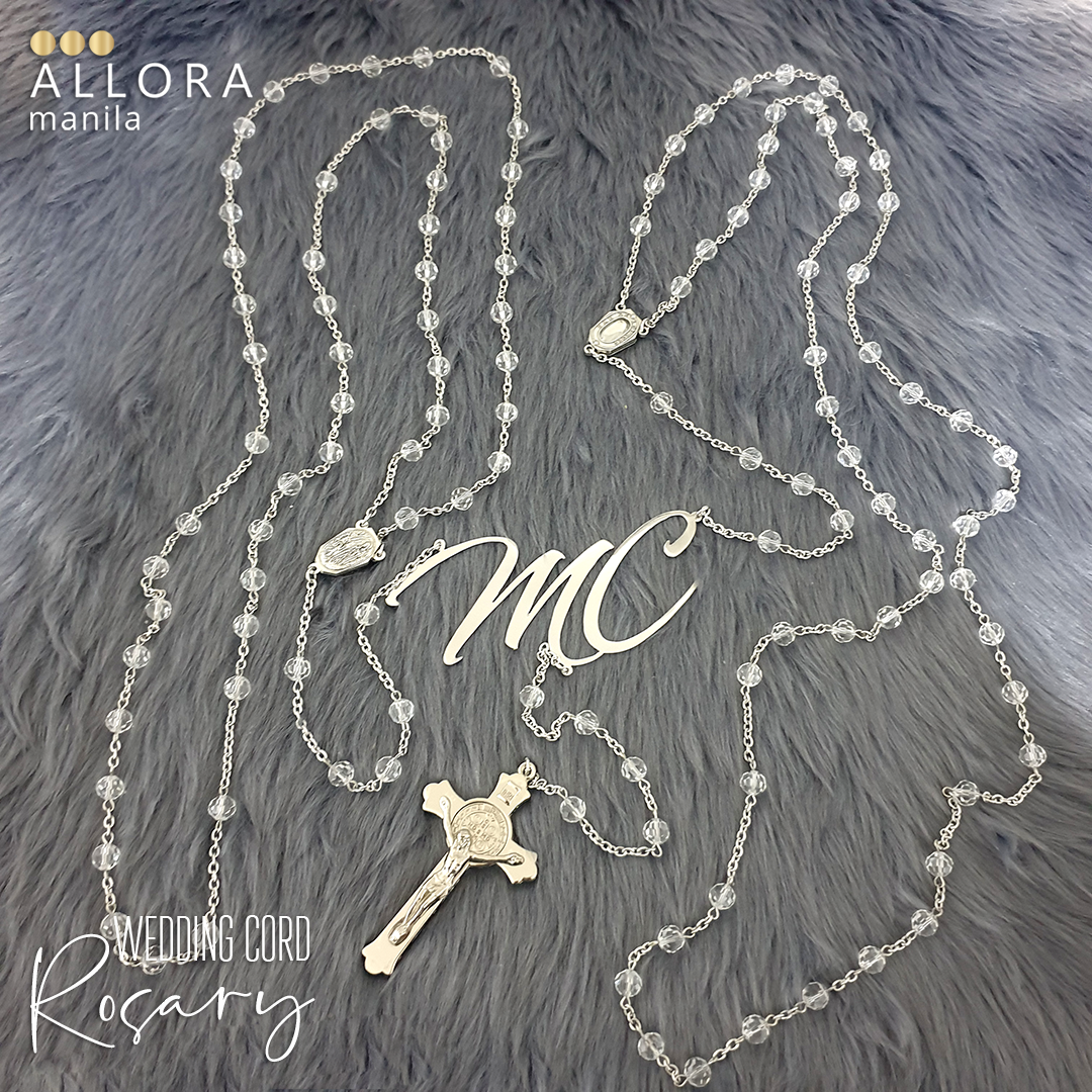 Wedding rosary cord / 8mm stones
